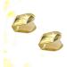 2Pcs Gold Plated Hip Hop Top Single Tooth Cap for Mouth - Healifty - Buy Online on GoSupps.com