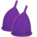 ALUPRE SILICON Menstrual Cup - Reusable & Eco-Friendly Hygiene Tool | 2 Large Lila Cups + Storage Pocket - Perfect for Women - Buy Online on GoSupps.com