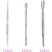 Cuticle Pusher and Gel Nail Polish Remover Set Stainless Steel Cuticle Remover Durable Pedicure Manicure Tools - Buy Online on GoSupps.com