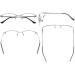 Eyekepper Half-Rim Reading Glasses - Flex Memory Titanium Bendable - Gunmetal +2.00 for Men & Women | International Shipping - Buy Online on GoSupps.com