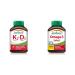 Vitamin K2 120 mcg and Vitamin D3 1 000 IU & Omega-3 Select 1 000 mg Vitamin+ Omega-3 200 Count (Pack of 1)