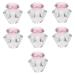 minkissy 7 pcs diamond cup Nail supplies Powder plate powder liquid powder dappen dish care Nail Liquid Dish cover dappen dish with lid White crystal Nail Acrylic Powder Bowl 5.5x5.5cmx7pcs Pinkx7pcs
