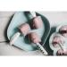 Beaba Ergonomic First Bestlay Set - 6 Spoons & 4 Forks for Babies | Short Rounded Handles | Left & Right-Hand Friendly | Available in Gray Blue Pink - Buy Online on GoSupps.com