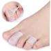 Silicone Toe Sleeves 5 Pairs - Pinky Toe & Thumb Protector Set | Transparent Gel Toe Covers for Sports & Protection - Buy Online on GoSupps.com
