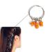 14 Pieces Colorful Hair Rings - Shiny Silver Braid Accessories with Coin Pearl Pendants | Fashion Hair Jewelry for Women & Girls - Buy Online on GoSupps.com