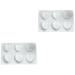 Zerodeko 2pcs Love Rose Mold Cake Mold Ice Cube Mold Rose Cake Pan Molds Silicone Shapes Silicone Mold Heart Shaped Ice Cube Trays Hear Cake Gum Paste Cheese Silica Gel Butter 3D