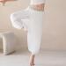 Girls Ethnic Chiffon Dance Pants | White Flowy Harem Lantern Trousers 5-6 Years - Buy Online on GoSupps.com