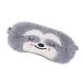 Gray Cute Sloth Sleeping Mask Soft Fluffy Plush Blindfold Funny Novelty Animal Sleep Mask Eye Cover Eyeshade for Kids Girls Boys Women Men Night Nap Travel Meditation Sleep and Snoring