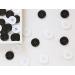 50PCS GANSSIA 1 Inch Black Resin Sewing Buttons for DIY Craft Decoration - Buy Online on GoSupps.com
