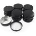 ZHIYE 12 Pcs Aluminium Screw Pots 60ml Empty Black Cosmetics Container Tin Balm Make Up Jar - Buy Online on GoSupps.com