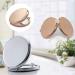 Steellwingsf Mini Portable Round Metal Plain Makeup Mirror Double Sided Pop-up Pocket Mirror Rose Gold - Buy Online on GoSupps.com