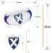 Scotland Flag Rugby Ball Food & Cupcake Picks Toppers Party Decorations Six Nations (14 Pack) - Buy Online on GoSupps.com