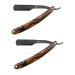 Beaupretty 2st hand razier Portable portable hair straightener shaver holder ocket razor apparatus Calgering Safe razor men razor handbook hairy knife wood