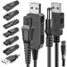 Ancable 5V razor charger for Philips 7 plugs multifunctional USB adapter set for all types of electrical haircutors razors care devices air purifiers and other charging cables