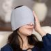 FITECH Headache Relief Hat & Migraine Cap Magic Ice Head Wrap Cold/Hot Compress Pack Mask (Grey)