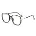 Large Frame Reading Glasses Blue Light Blocking for Ladies Vintage Square Computer Reader 2.5+ Black