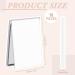 Queekay Small Makeup Folding Mirror - Portable 2 x 3 x 0.2'' Compact Vanity Mirror for Women/Girls - Travel Mirror (White) - Buy Online on GoSupps.com
