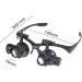 Beileshi Glasses Magnifier with LED Illumination, 10x-25x Magnification, Ideal for Jewelry Repair and Miniature Engraving - Buy Online on GoSupps.com