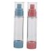 Kisangel 2pi ces Flacon Pompe Et Vaporisateur Transparent Sans Air Pour Cr me Cosm tique Format Voyage Rechargeable Pour Fond De Teint Shampoing