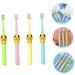 Minkissy 4-Piece Cartoon Children's Toothbrush Set - Soft Bristle Toothbrushes for Kids - Fun and Beautiful Designs for Kids' Oral Care - Buy Online on GoSupps.com