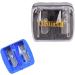 Black Dual-Pencil Sharpener Eyeliner Sharpener Cosmetic Lip Liner Sharpener Eyebrow Pencil Sharpener Travel-Friendly Easy to Clean - Buy Online on GoSupps.com