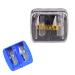 Blue Cosmetic Dual-Pencil Sharpener for Eyeliner Lip Liner and Eyebrow Pencil Easy to Clean Compact Travel-Friendly Make up