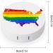 Gay Pride America Map Contact Lens Storage Kit | Portable Mirror Lens Holder - Buy Online on GoSupps.com
