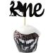 24 Pcs Dragon Pattern Baby's First Birthday Party Cupcake Toppers Black Birthday Theme Party Decoration Dessert Insert MGPFERD - Buy Online on GoSupps.com