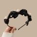 JSGHGDF Pearl Bowknot Headbands for Woman Girls Knotting Hairband for Spa Delicate Hairband for Girls Taking Photo Black - Buy Online on GoSupps.com
