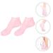 Moisturizing Gel Booties & Spa Socks - Hydrating Foot Cream for Dry Feet | Silicone Gel Stockings (35x7x1cm) in Rose - Buy Online on GoSupps.com
