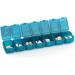 7-Day Pill Box Organizer - Detachable Travel Vitamin & Medication Holder - Compact Green Design - Buy Online on GoSupps.com