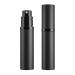Perfume Atomizer Refillable Perfume Bottle Atomizer for Travel Portable Easy Refillable Perfume Spray Pump Empty Bottle Travle essentials for women with 5ml Mini Pocket Size Travle Gifts (Black)