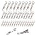 120Pcs Alligator Hair Clips Double Prong Metal Hair Clips Silver Hairbow Accessory Salon Hair Grip DIY Accessories Hairpins for Women Bows Making Crafts by NIOUK
