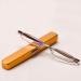 Sfive Mini narrow reading glasses compact pen presbyopia glasses for men women portable reading glasses ultralight 1.0-3.0 (color: gold size: +3.0) +3.0 gold