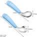 Huyiwei 4-Piece Baby Utensils Set | Stainless Steel Spoon & Fork for Kids | Cute Elephant Design | Learn to Eat Independently - Buy Online on GoSupps.com