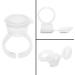 TOPINCN TOPINCN 100 Ink Ring Cups with Lid Clear Plastic Container for Pigment or Ink Suitable for Glue or Eyelash Extension Practice - Buy Online on GoSupps.com
