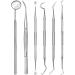 MOMOQ 6 in 1 Dental Tools Remove Plaque and Tartar Teeth Cleaning Tools Set Stainless Steel Dental Hygiene Oral Care Kit with Case - Buy Online on GoSupps.com