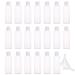 20PCS Empty Clear Plastic Flip Cap Cosmetic Dispenser Bottle Container,100ml/ 3.5 OZ Travel Botttles, Suitable for Shampoo,Body Soap,Toner and Lotion Transparent