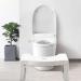 7" Folding Squatting Toilet Stool Foldable Bathroom Stools Toilet Step Stool Comfortable Squat Aid Stool Fits All Toilets, Folds for Easy Storage