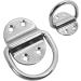 Folding Eye Plate with D-Ring - Stainless Steel V4A Deck Lashing Eye Bracket for Secure International Shipping - Buy Online on GoSupps.com