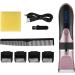 BOKIOESDE Electric Hair Clippers 0.8-2.0mm Rechargeable Barber Man Ceramic Trimmer Low Noise Shaver with Limit Hairbrushes Pink - Buy Online on GoSupps.com