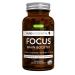 Focus Comprehensive Nootropic 200mg Caffeine Methylated B Vitamins L-Theanine Taurine L-Tyrosine Non-GMO Brain Booster and Cognitive Performance Non Jittery 60 Capsules Pure and Essential