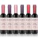 Wine Lip Tint 6 colors/set, Waterproof Wine Lip Stain, Long Lasting Matte Liquid Wine Bottle Lipstick Lip Gloss for Women Makeup Gift Set