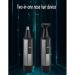 Rechargeable 2-in-1 Nose Hair Trimmer for Men - Waterproof Ear & Nose Clipper with Flashlight - Portable Facial & Eyebrow Hair Trimmer - Easy to Clean Razor - Buy Online on GoSupps.com