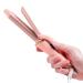 Mini Curling Iron Wand for Short Hair Ukliss Travel Friendly Dual Voltage Mini Hair Curler Ceramic Curling Wand for Versatile Styling Portable and 60 Mins Auto-Off 5 Heat Settings Pink 3/4 inch 0.75 Inch Pink