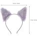 Healeved Plush Ear Hair Cartoon Stuffed Headband Headdress Hair Accessory for Women Girls Party Grey - Buy Online on GoSupps.com
