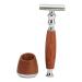 Men razors stainless steel with travel case wet razor razor work Double edge razor blades razor set with stand (not included)