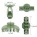 Canitor 4PCS Double Row Teeth Hair Claw Clips - Medium Matte Claw Clips for Thin Hair - Non-slip Hair Accessories, Color C - Buy Online on GoSupps.com