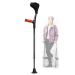Adult Forearm Crutches Crutches Mobility Device Height Adjustable Aluminum Cane/Black/1 Pair Chaser of Light Black 1 pcs
