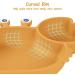 Vicloon Baby Suction Plate Baby Plate Silicone Suction Toddler Plates Self Feeding Training Divided Plate Non Slip Silicone Baby Weaning Plate for Most Highchairs Trays (Brown-Yellow) - Buy Online on GoSupps.com
